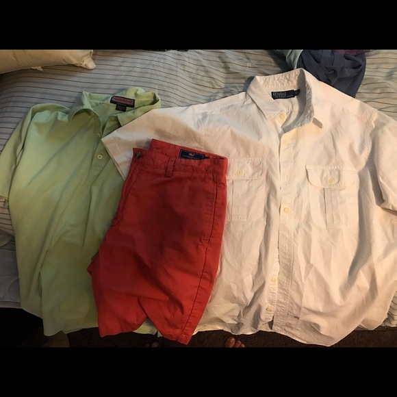 Vineyard Vines Shirt & Shorts W/ Polo Shirt - Picture 2 of 2