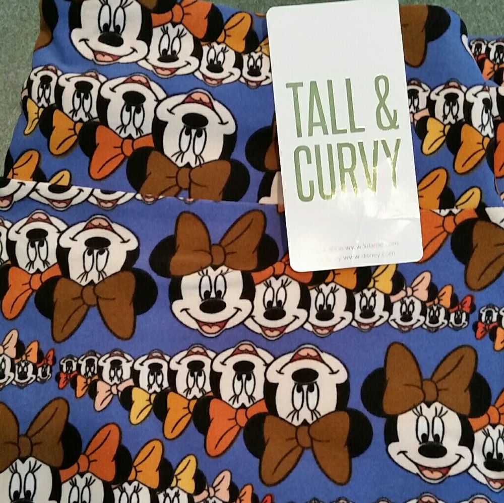 LULAROE DISNEY LEGGINGS. TALL AND CURVY