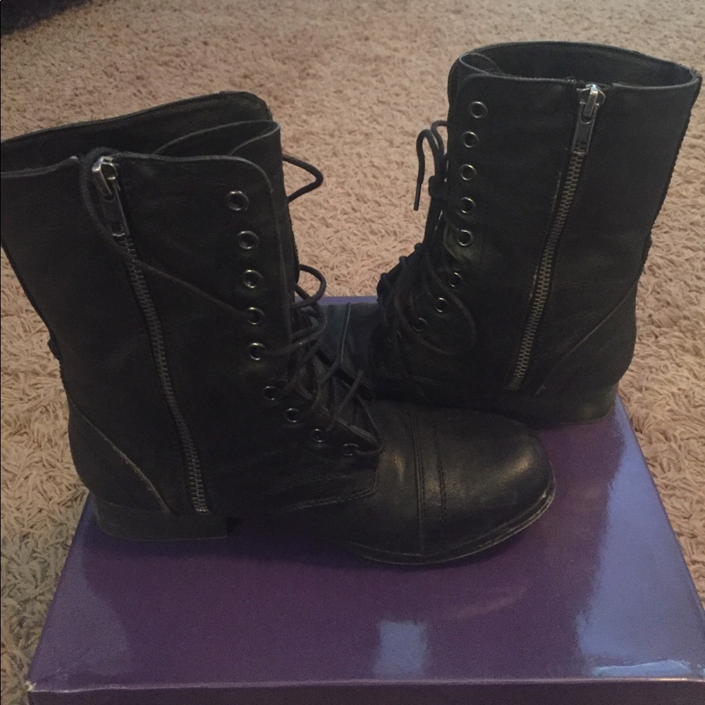 Steve Madden combat boots