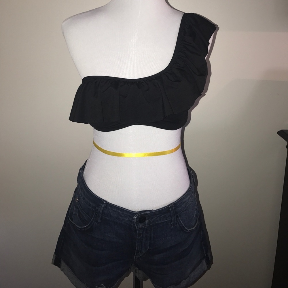 H&M black one shoulder swimsuit top only
