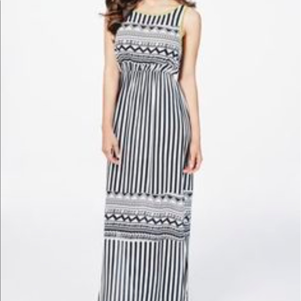 Aztec Print Maxi Dress