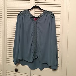 Jessica London Plus Size crochet detailed Blouse