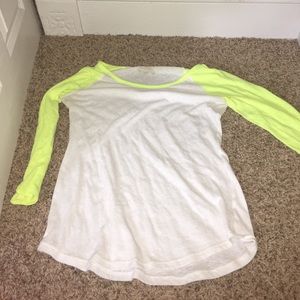 Bundle of four bright color shirts
