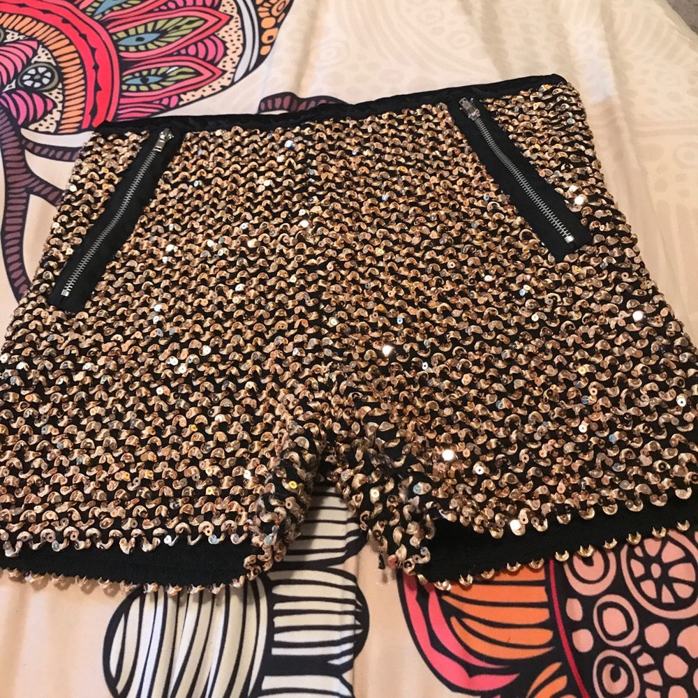 Gold shorts