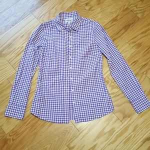 J. Crew Gingham Button Down Shirt