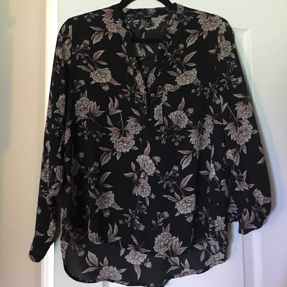 Floral print blouse