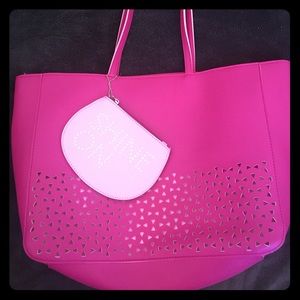 Tote with detachable wristlet from Bath&Body works