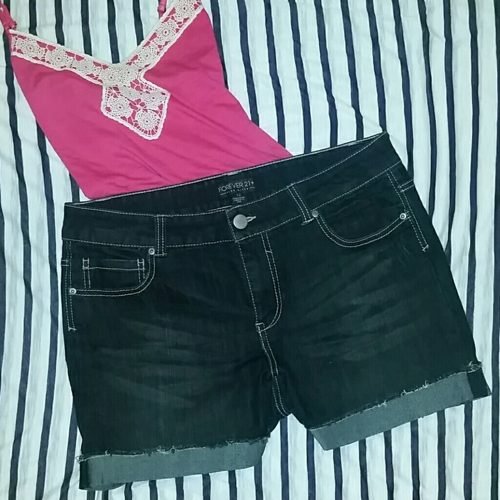 Forever 21 + Dark Wash Shorts