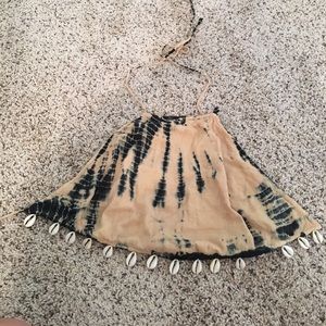 Puka Shell Tie Dye Crop Top