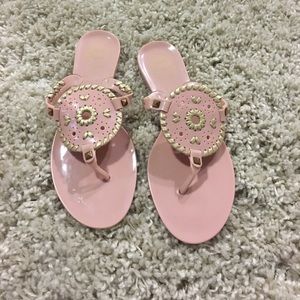 Jack Rogers light pink jelly sandals flip flops