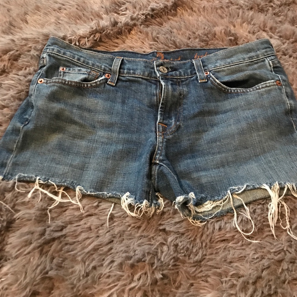 7 for all man kind sz 30 cut off shorts