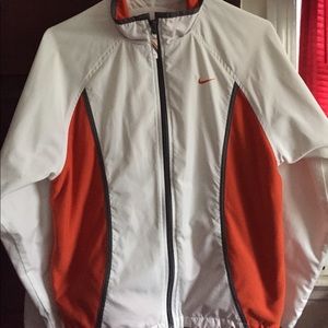 White orange windbreaker