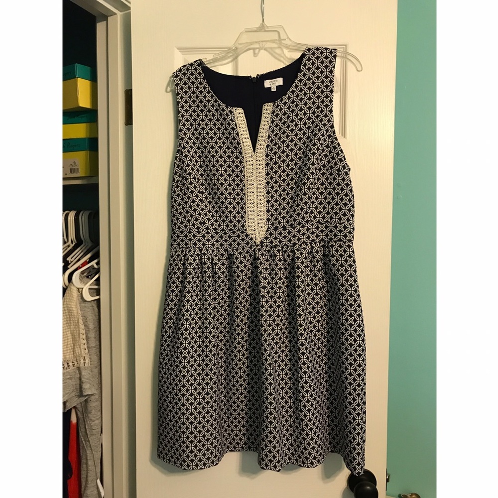 Crown and Ivy Navy Dress, size 14