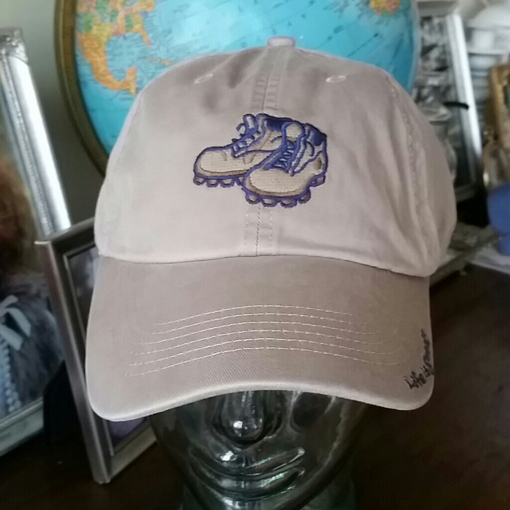 Life is good hat hiking boots