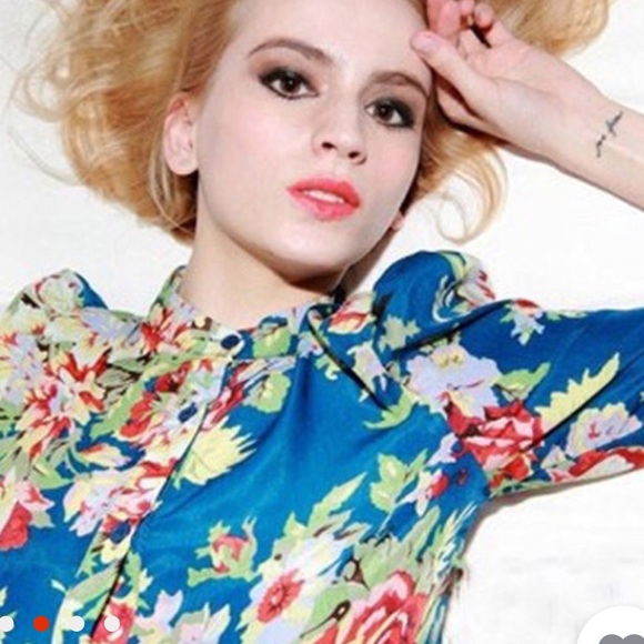 Floral blouse long sleeve - Picture 2 of 2