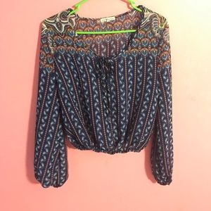 Paisley shear blouse.