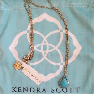 Kendra Scott Kiri necklace in gold/turquoise