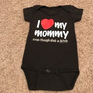 Funny love mommy onesie