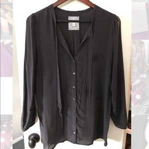 Grey sheer blouse