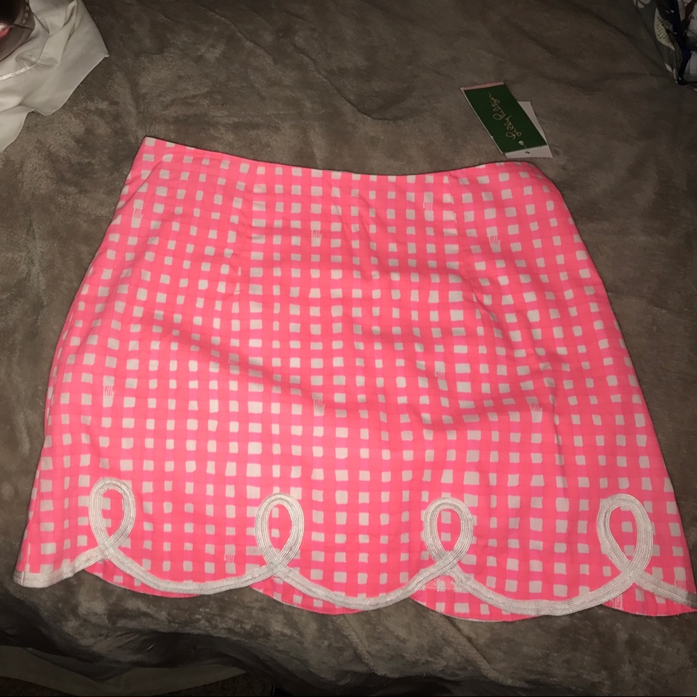 Lilly Pulitzer gingham skirt