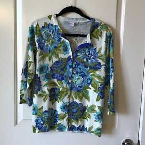 Isaac Mizrahi Live 3/4 sleeve cardigan NWOT