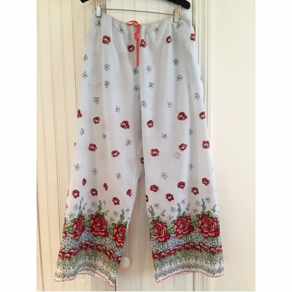 🚫SOLD Anthropologie Eloise Rose Pajama Set M/L - Picture 4 of 8