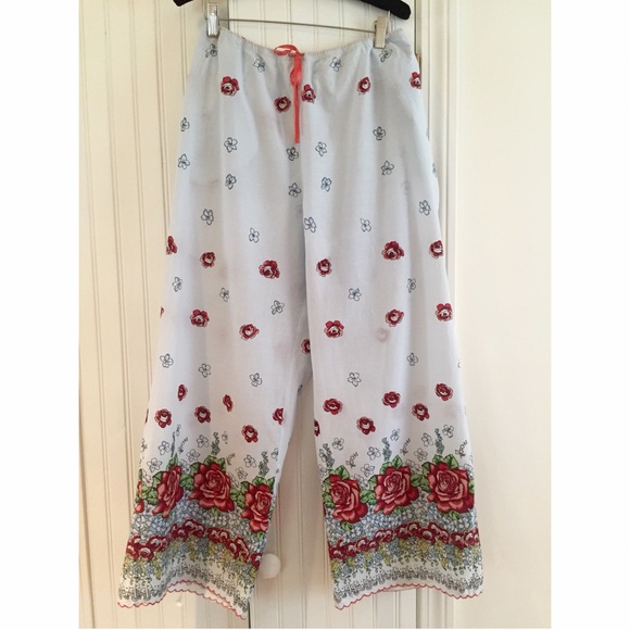 🚫SOLD Anthropologie Eloise Rose Pajama Set M/L - Picture 4 of 8