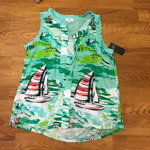 Sail boat tank