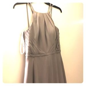 Azazie silver bridesmaid dress