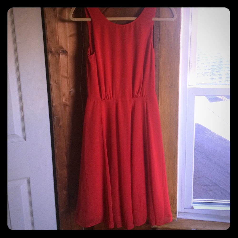 NWT French Connection red midi dress