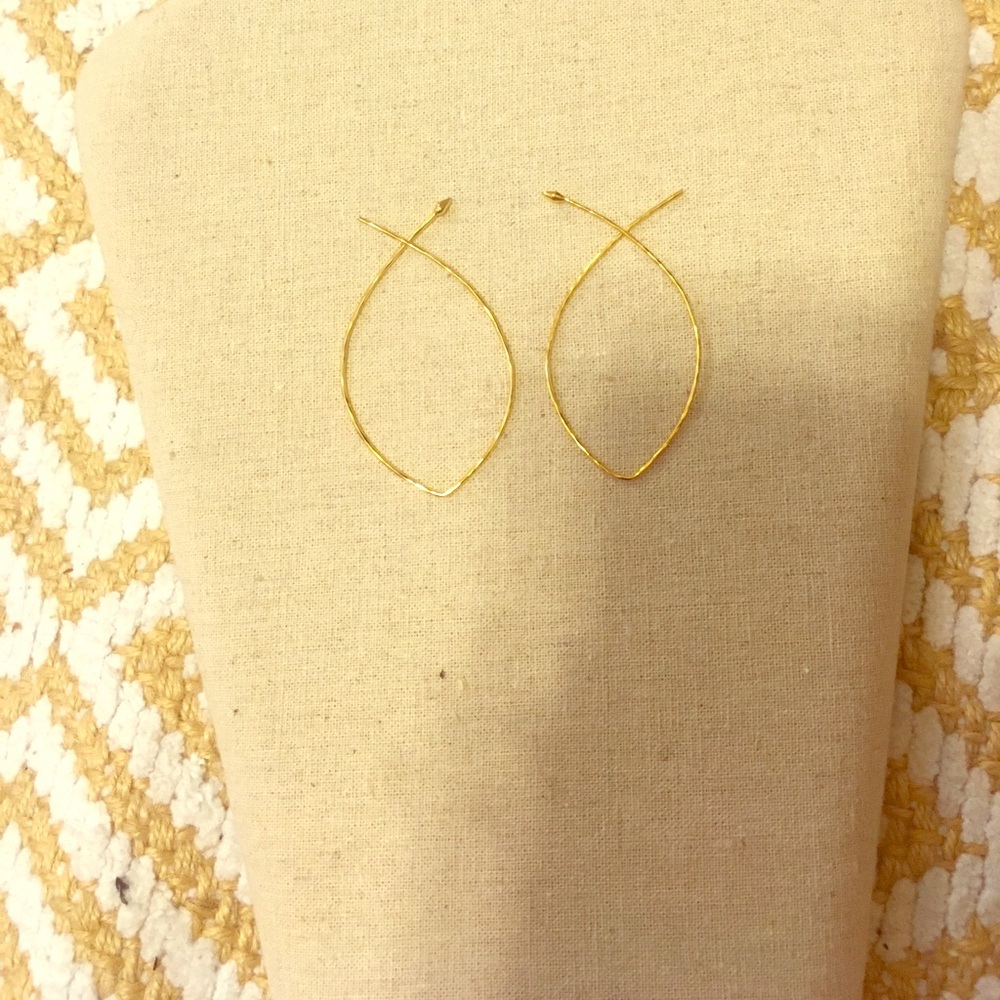 Gold Stella and Dot Earrings