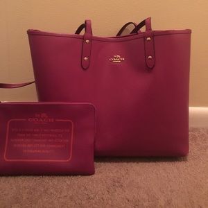 Purple Coach Tote Bag!