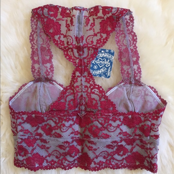Last One- (S) Free People Racerback Lace Bralette - Picture 3 of 8