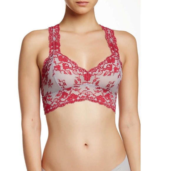 Last One- (S) Free People Racerback Lace Bralette - Picture 6 of 8