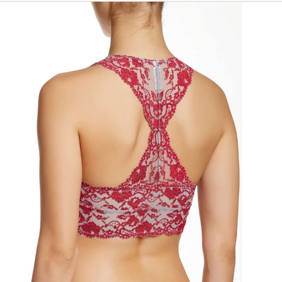 Last One- (S) Free People Racerback Lace Bralette - Picture 7 of 8