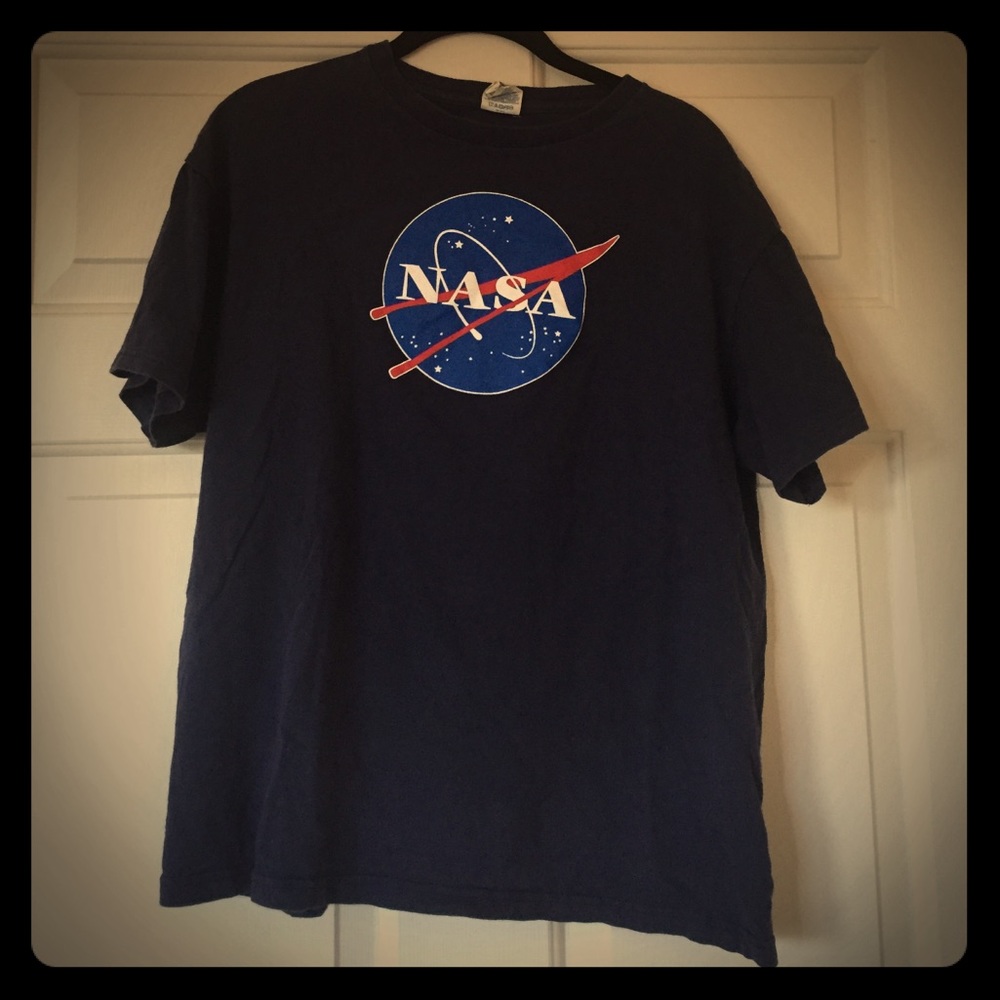 Navy blue NASA unisex t-shirt