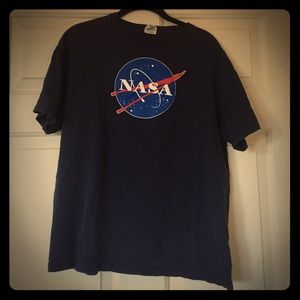 Navy blue NASA unisex t-shirt