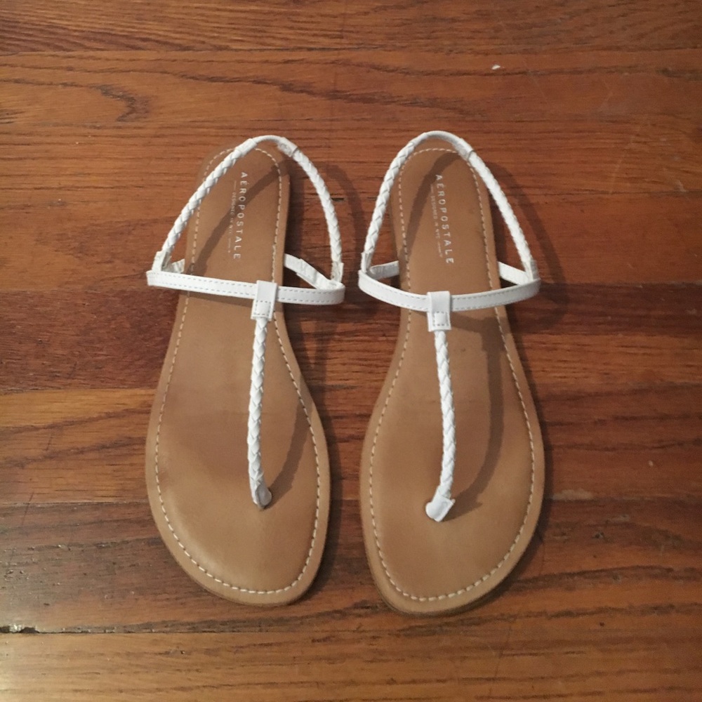 White sandals