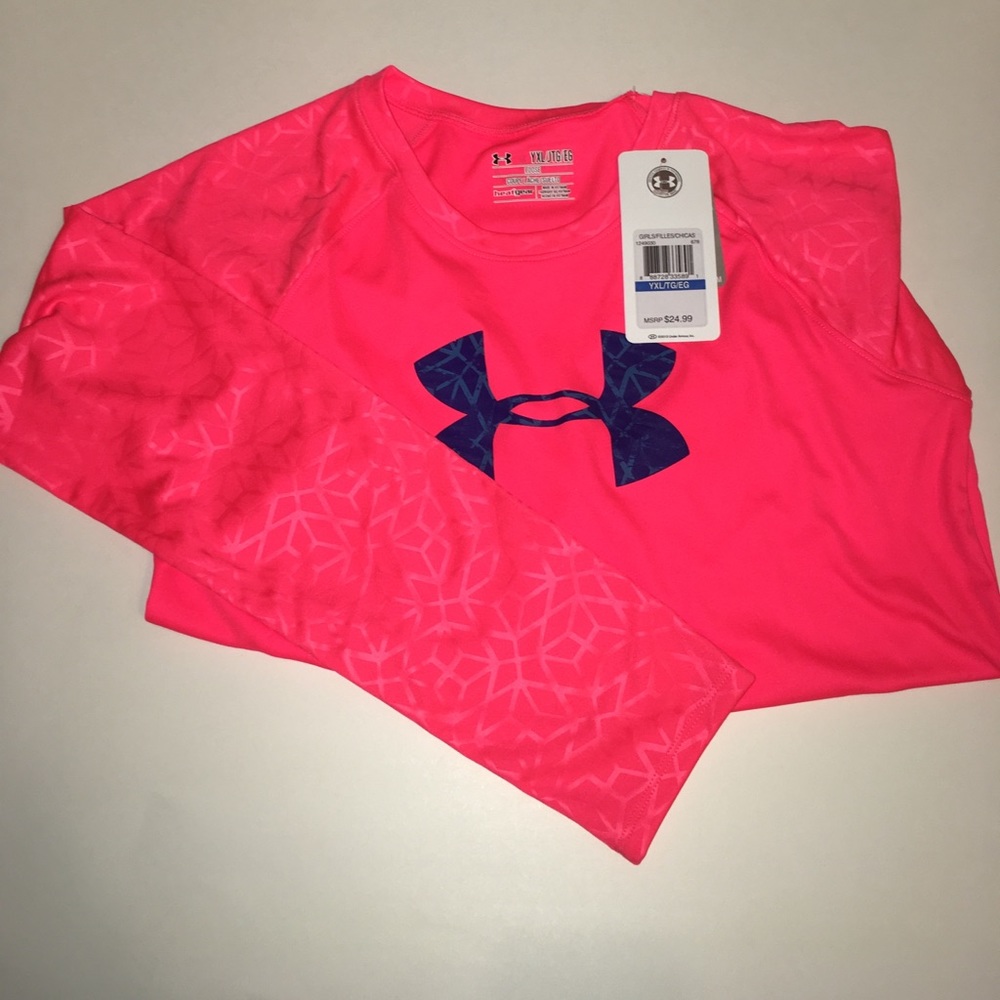 NWT Girls underarmour athletic long sleeve top