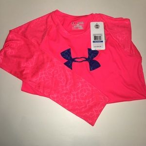 NWT Girls underarmour athletic long sleeve top
