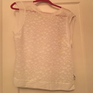 Karen Millen Sleeveless White Top