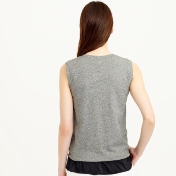 NWOT J Crew Ruffle Bottom Tank Top - Picture 2 of 4