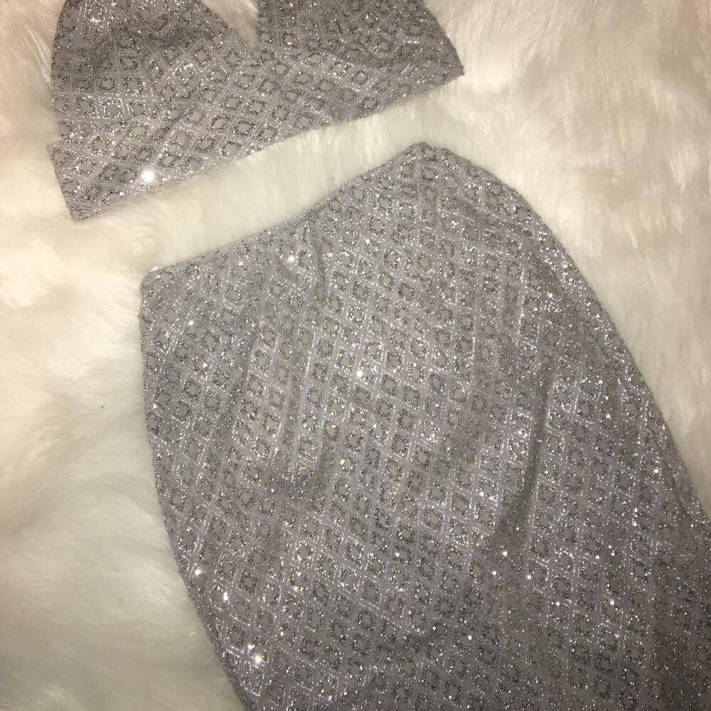 Rhinestone two piece
