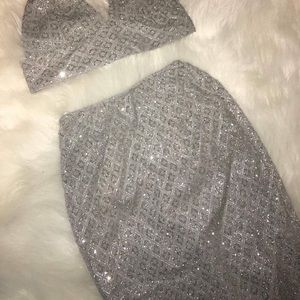 Rhinestone two piece