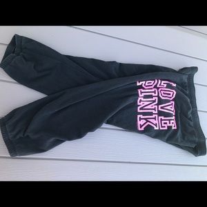 victoria secret pink capri sweats