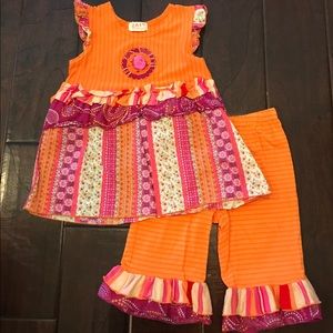 ❤️HOST PICK ❤️Girl's ZaZa Couture Capri Set
