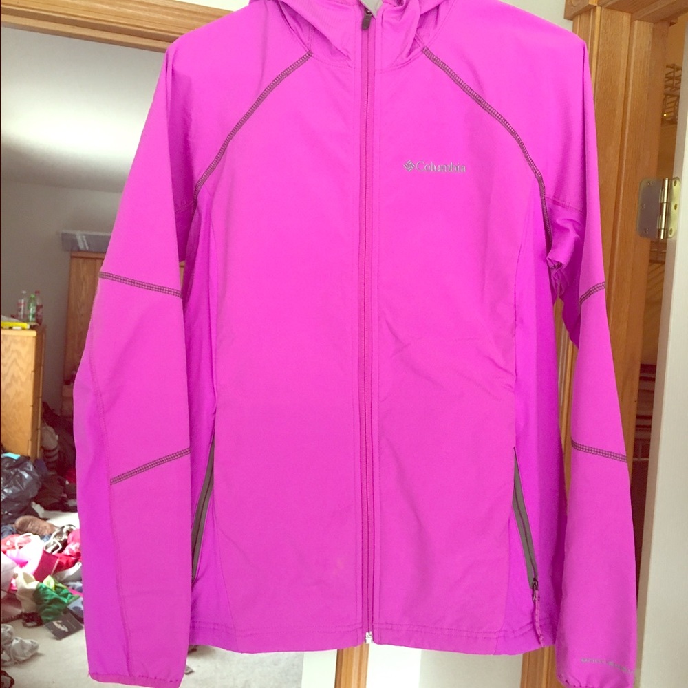 Purple Columbia wind breaker