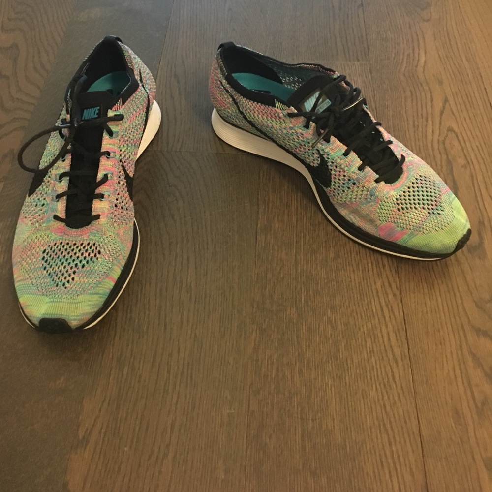 Nike flyknit racer multi color