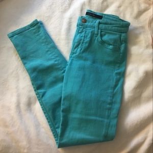 Joe's Jeans teal skinny jeans