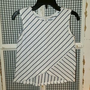 Adorable Navy/White striped Tank 4T